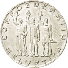 SWITZERLAND, 5 Francs, 1941, Bern, KM #44, AU(55-58), Silver, 31, 15.07