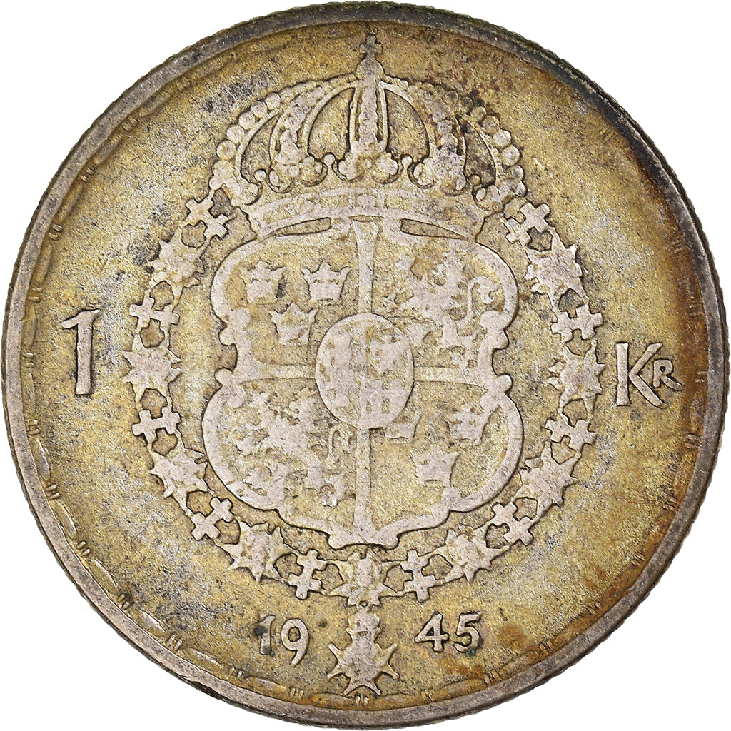 Moneda, Suecia, Krona, 1945