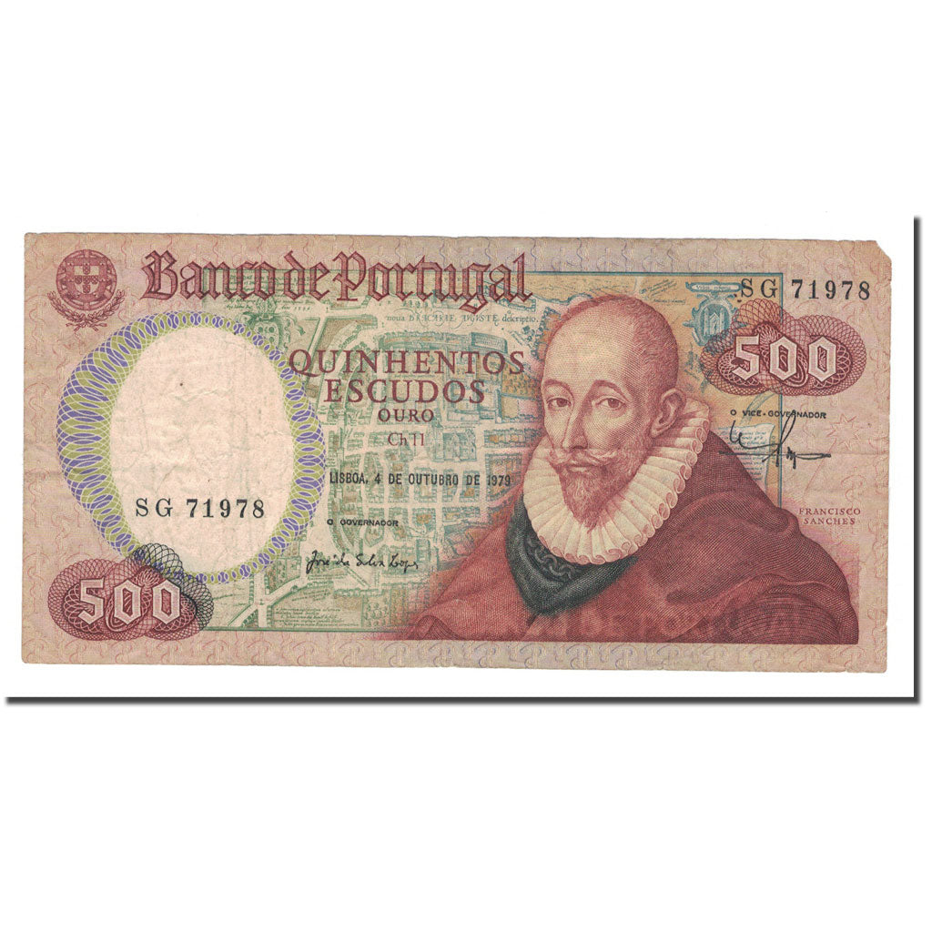 Banknote, Portugal, 500 Escudos, 1979, 1979-10-04, KM:177a, VF(30-35)