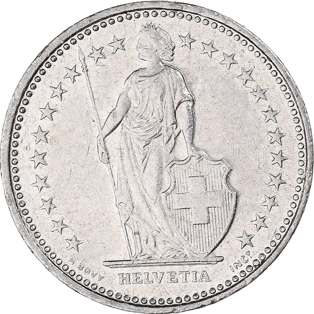 Coin, Switzerland, 1/2 Franc, 1989