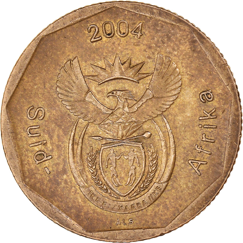 Coin, South Africa, 50 Cents, 2004