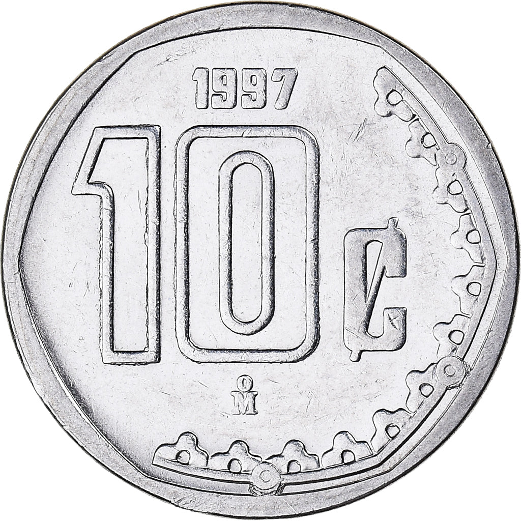 Moneda, México, 10 Centavos, 1997