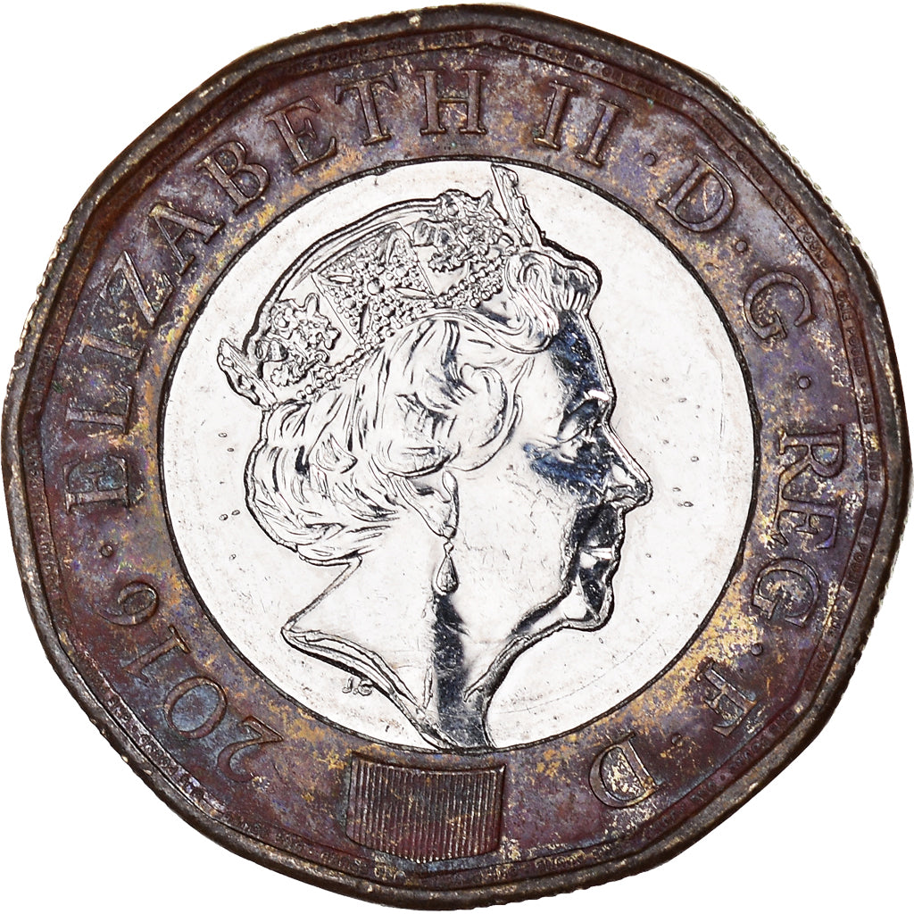 Münze, Großbritannien, Pound, 2016, S+, Bi-Metallic