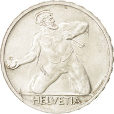 SWITZERLAND, 5 Francs, 1944, Bern, KM #45, AU(55-58), Silver, 31, 15.02