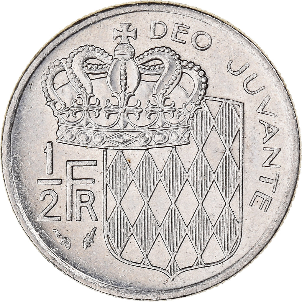 Moneda, Mónaco, 1/2 Franc, 1976
