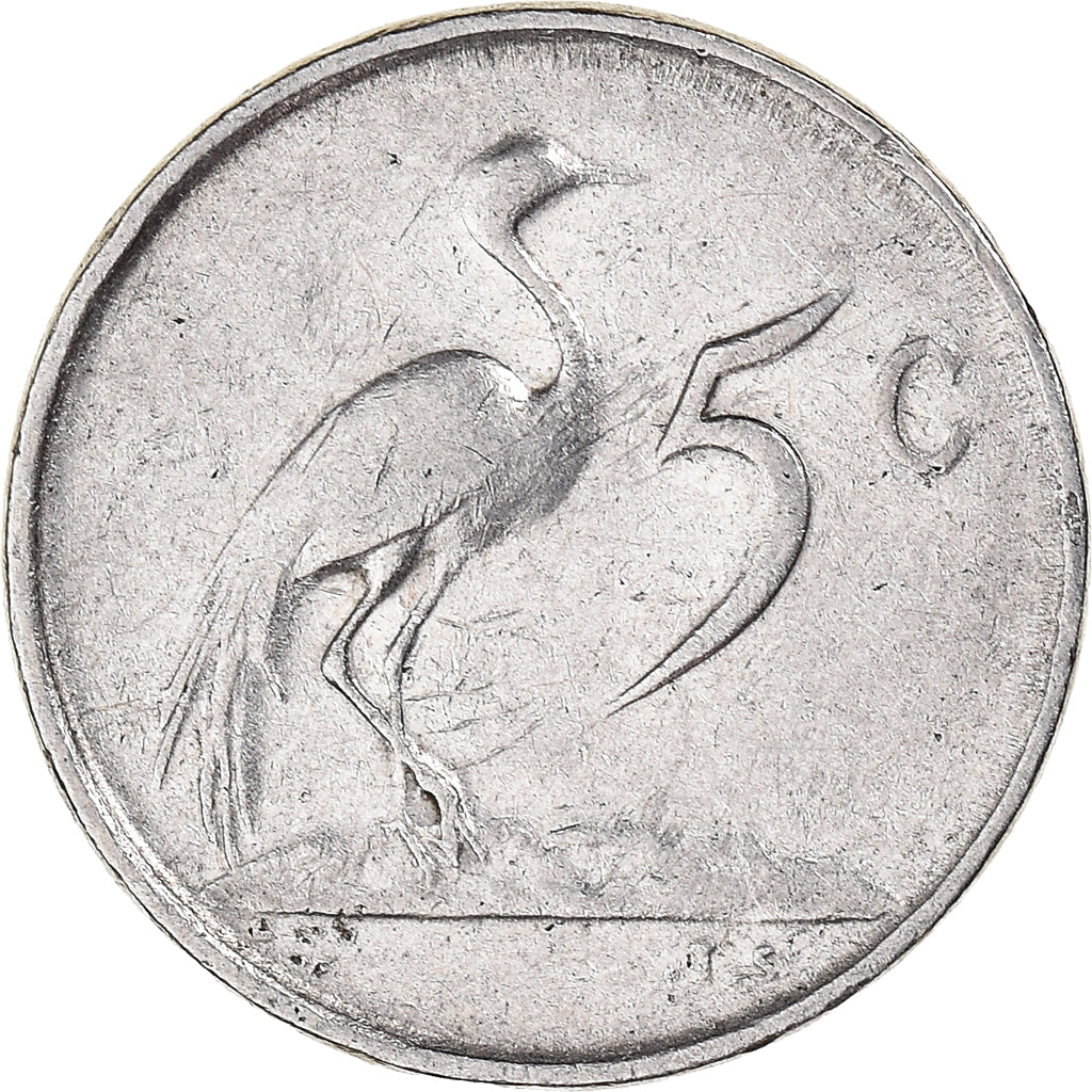 Moeda, África do Sul, 5 Cents, 1982