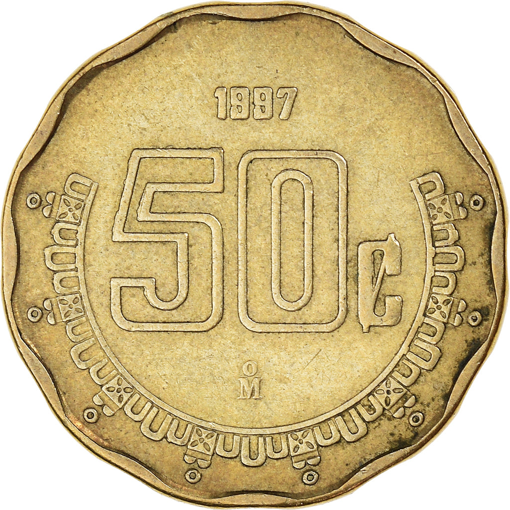 Moneda, México, 50 Centavos, 1997