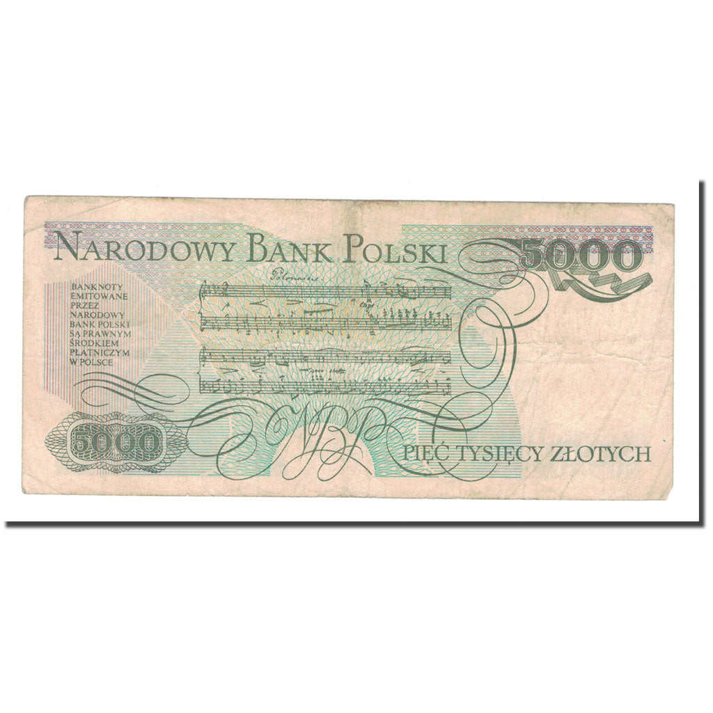 Banknote, Poland, 5000 Zlotych, 1982, 1982-06-01, KM:150a, VF(30-35)
