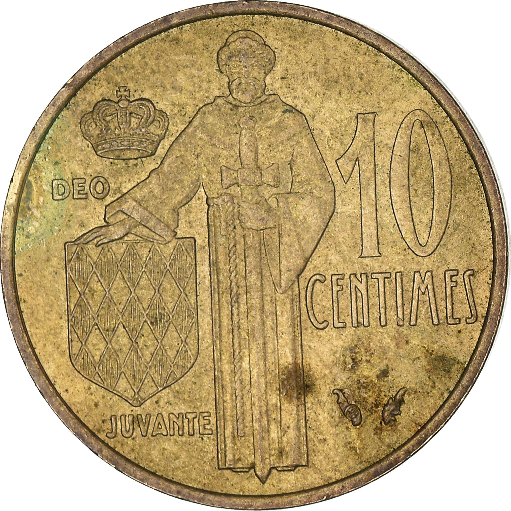 Moeda, Mónaco, 10 Centimes, 1975