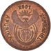 Coin, South Africa, 2 Cents, 2001