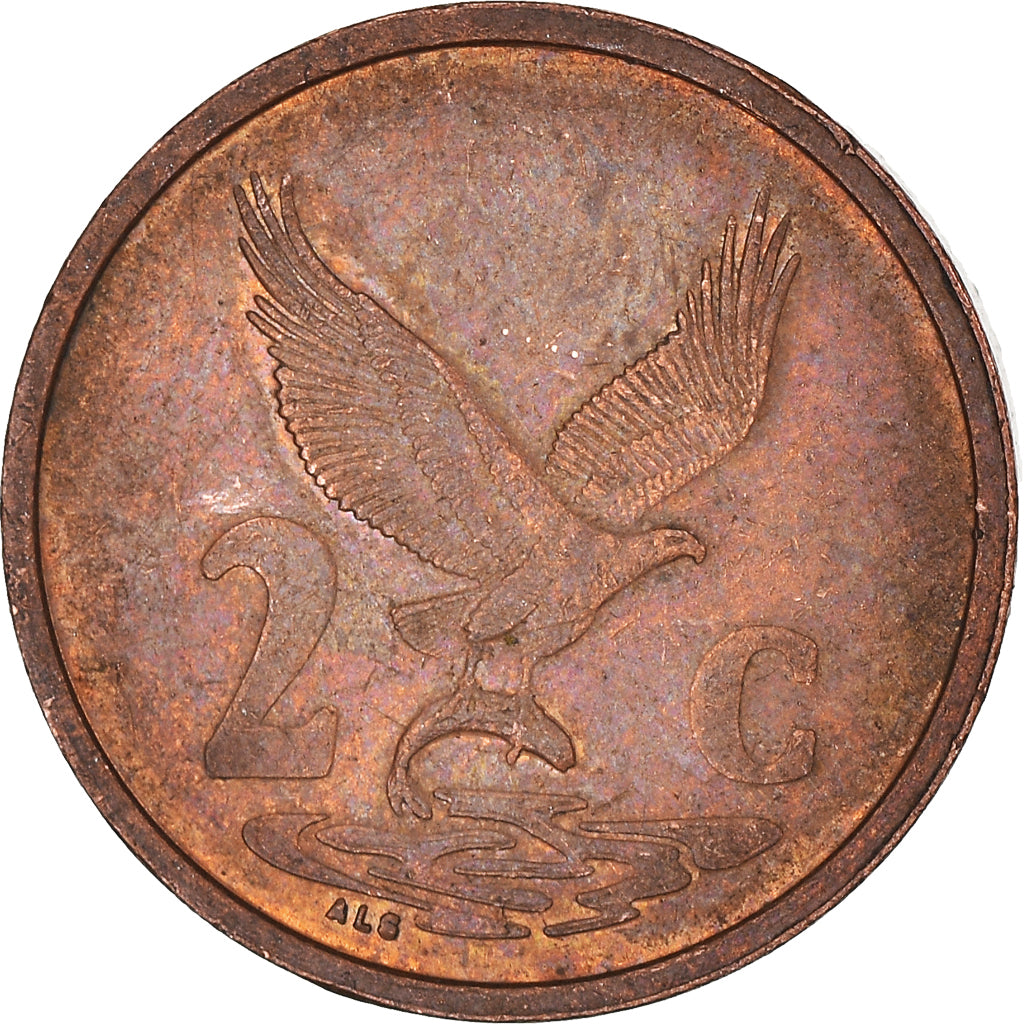 Coin, South Africa, 2 Cents, 2001