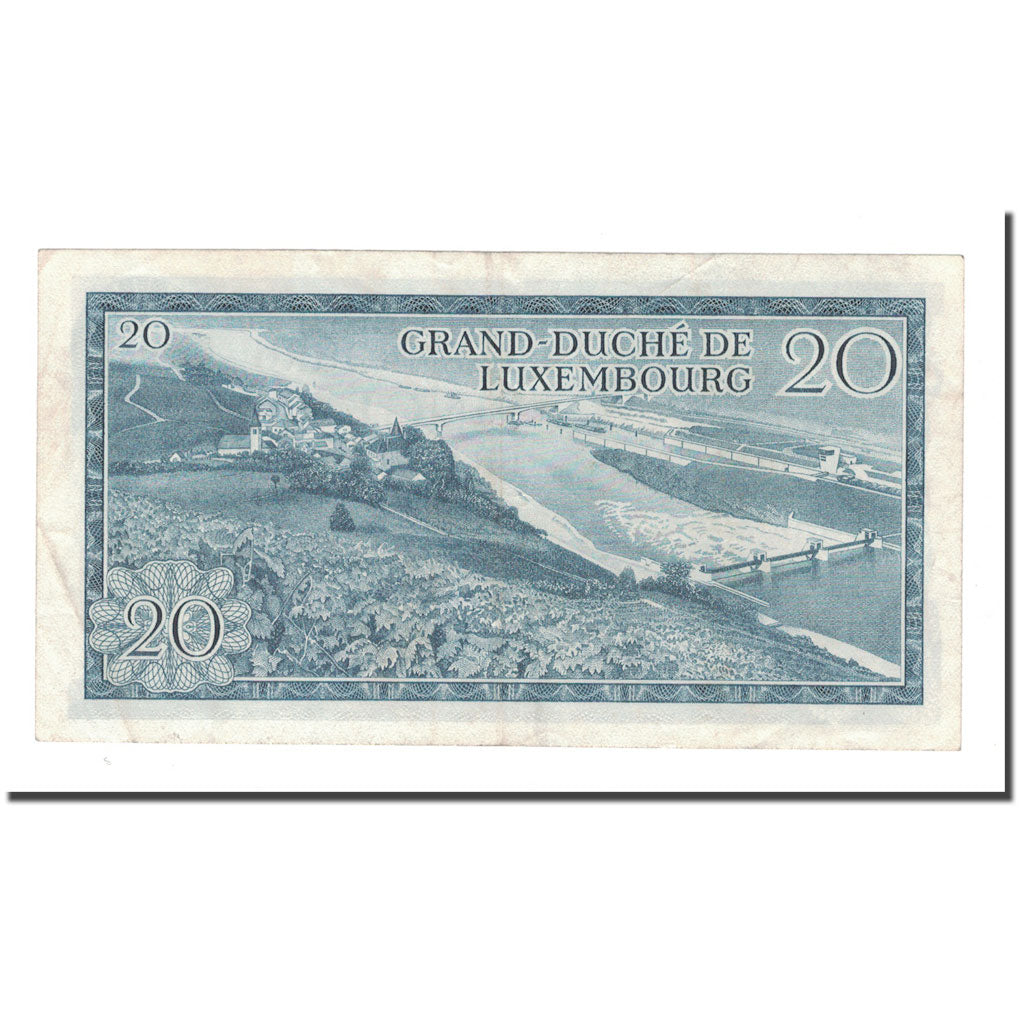 Banknote, Luxembourg, 20 Francs, 1966, 1966-03-07, KM:54a, EF(40-45)