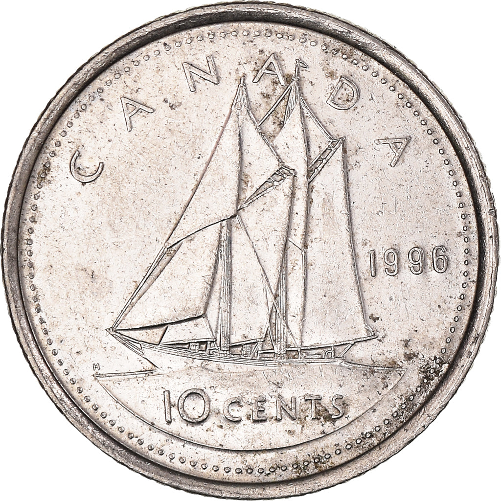 Monnaie, Canada, 10 Cents, 1996