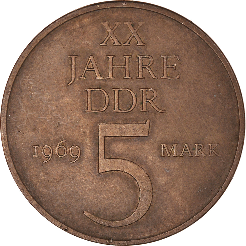Coin, GERMAN-DEMOCRATIC REPUBLIC, 5 Mark, 1969