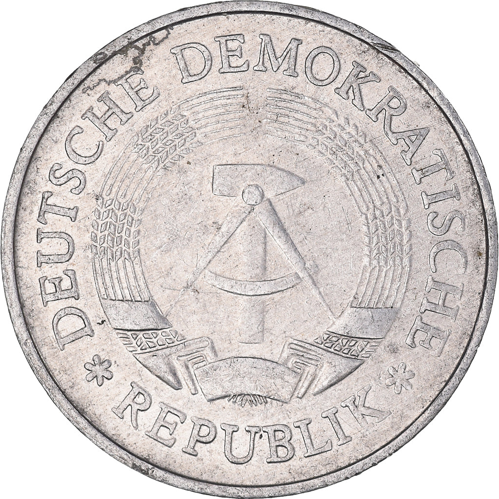 Moeda, ALEMANHA - REPÚBLICA DEMOCRÁTICA, Mark, 1985