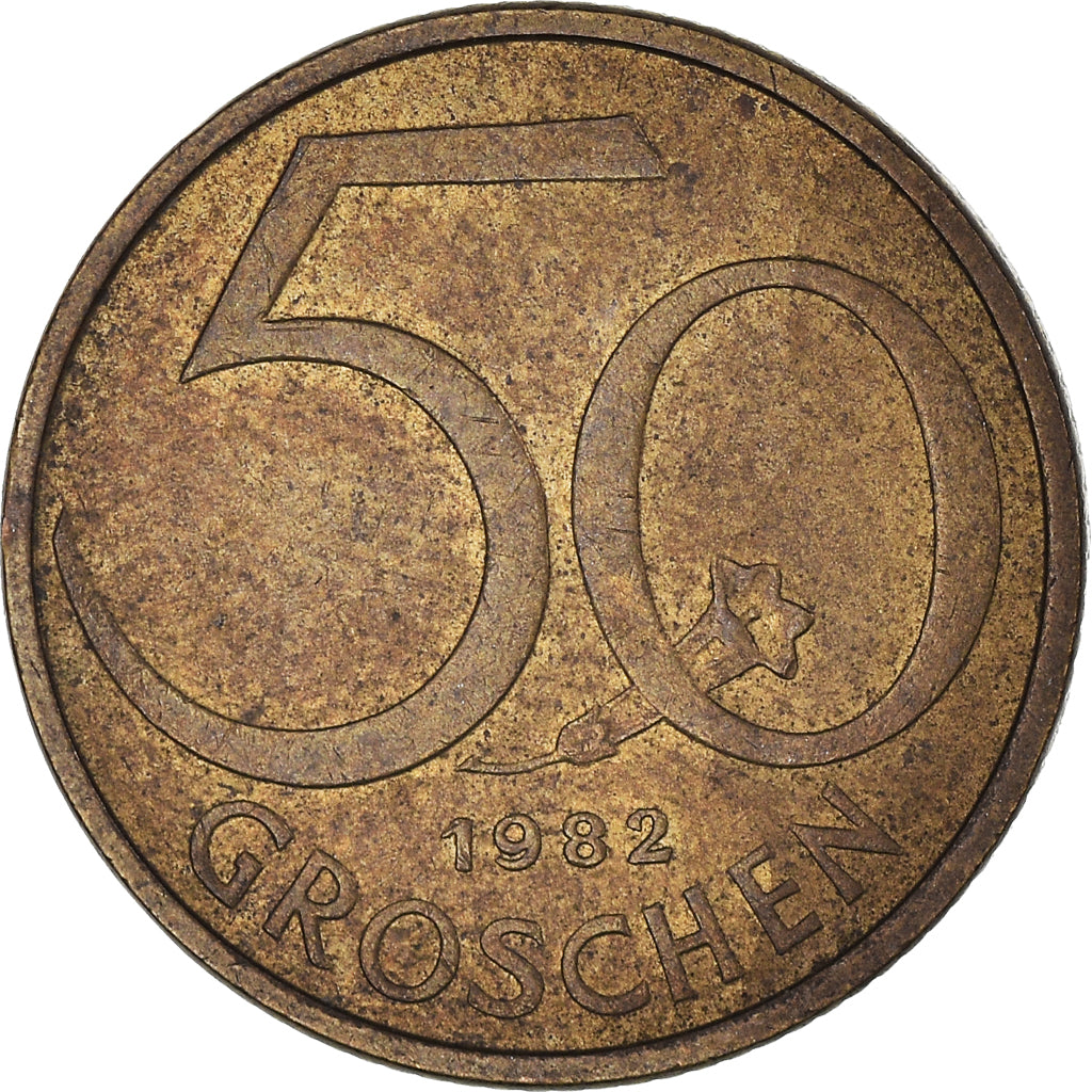 Coin, Austria, 50 Groschen, 1982