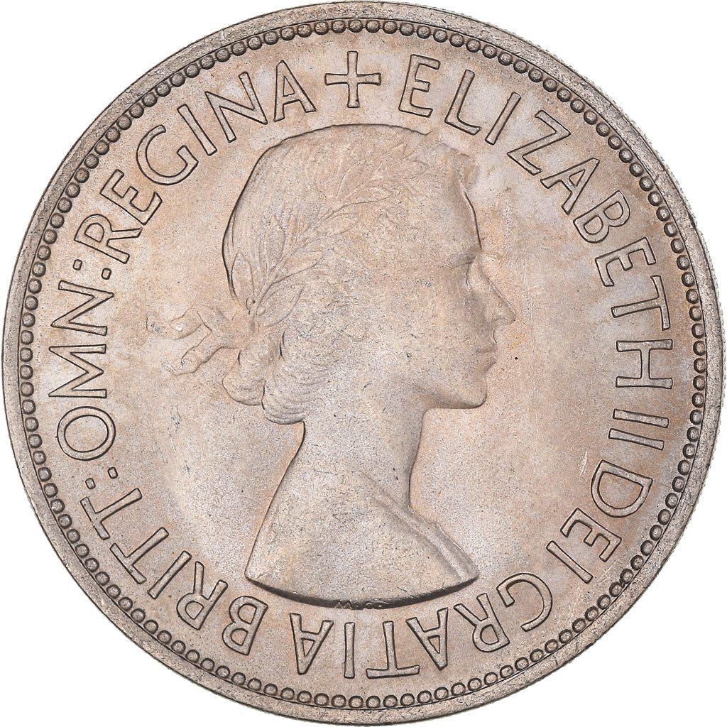 Moneda, Gran Bretaña, 1/2 Crown, 1953