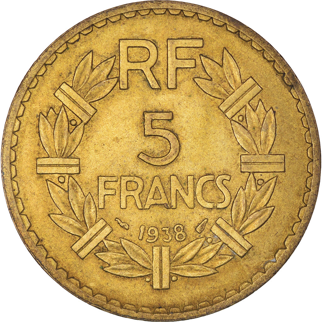Coin, France, 5 Francs, 1938