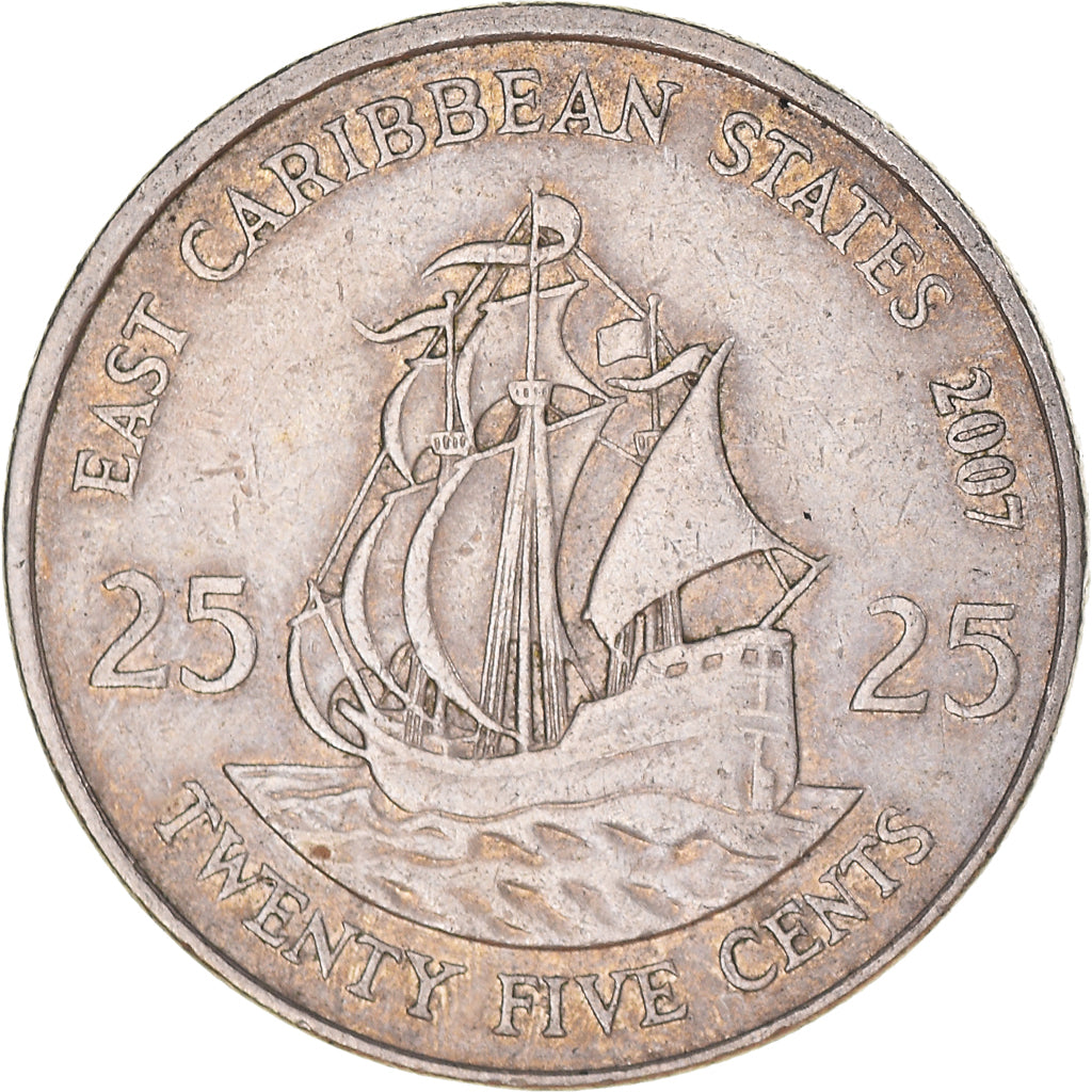 Münze, Osten Karibik Staaten, 25 Cents, 2007