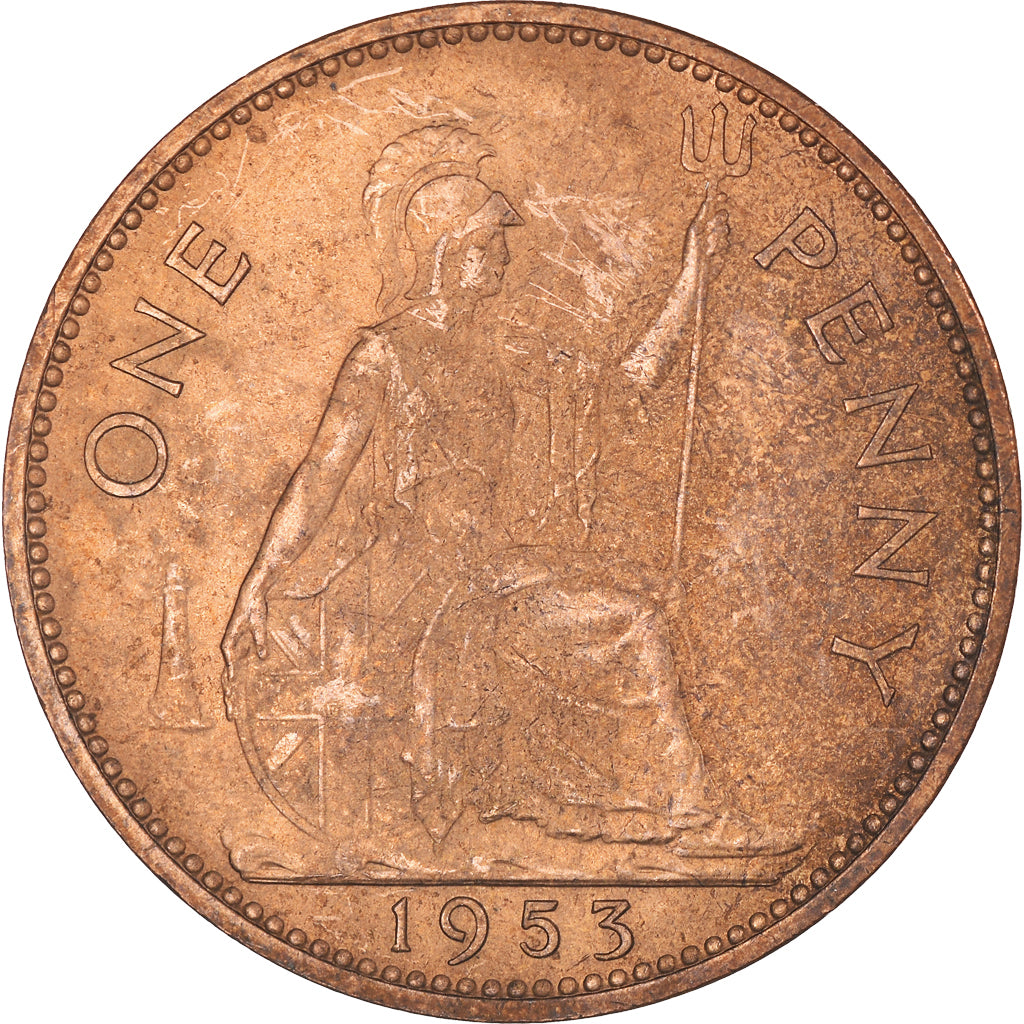 Moneda, Gran Bretaña, Penny, 1953