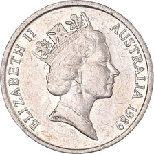 Coin, Australia, 10 Cents, 1989