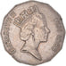 Coin, Fiji, 50 Cents, 1986