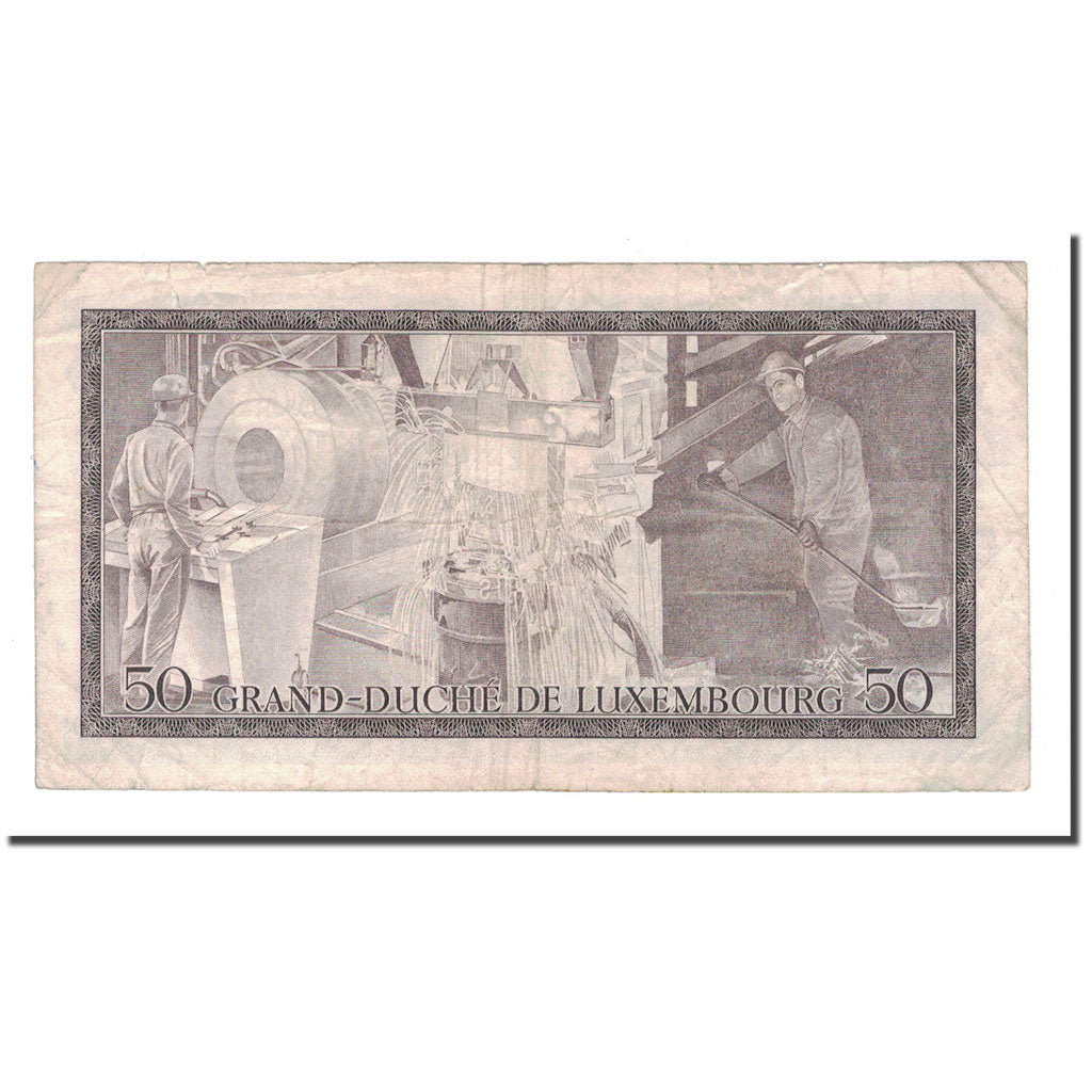Banknote, Luxembourg, 50 Francs, 1972, 1972-08-25, KM:55b, VF(20-25)