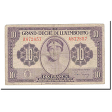 Banknote, Luxembourg, 10 Francs, 1966, KM:44a, VF(20-25)