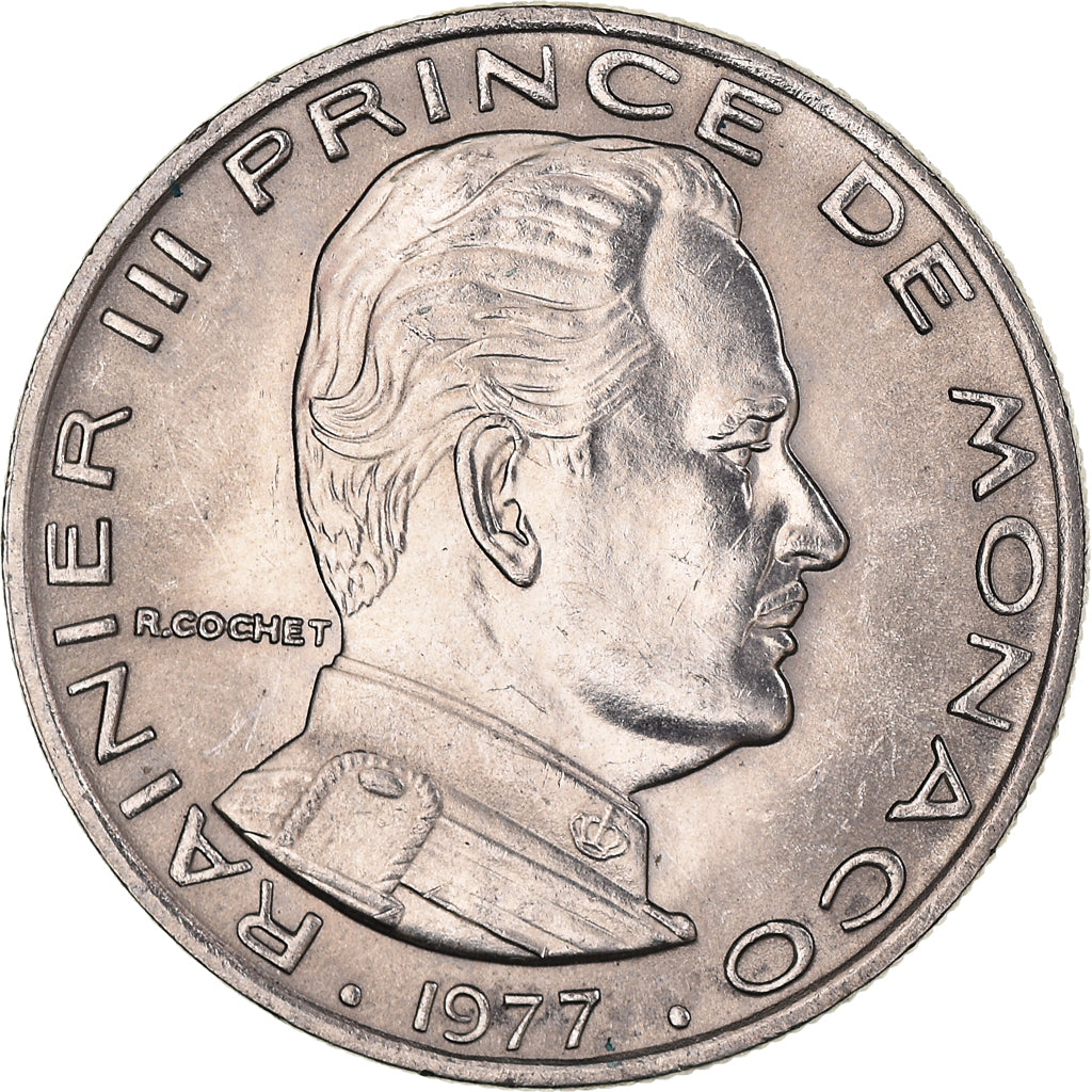 Monnaie, Monaco, Franc, 1977