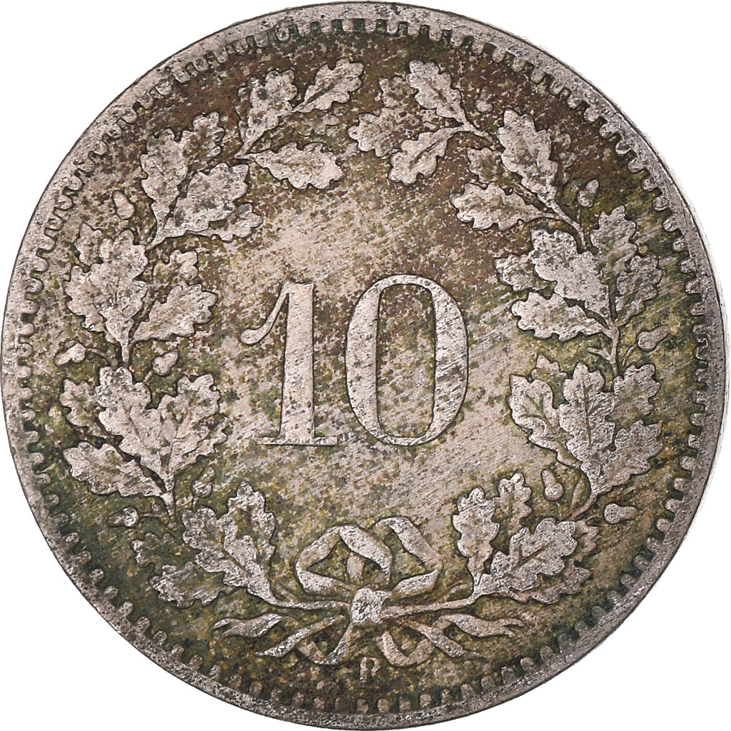 Moneta, Szwajcaria, 10 Rappen, 1883