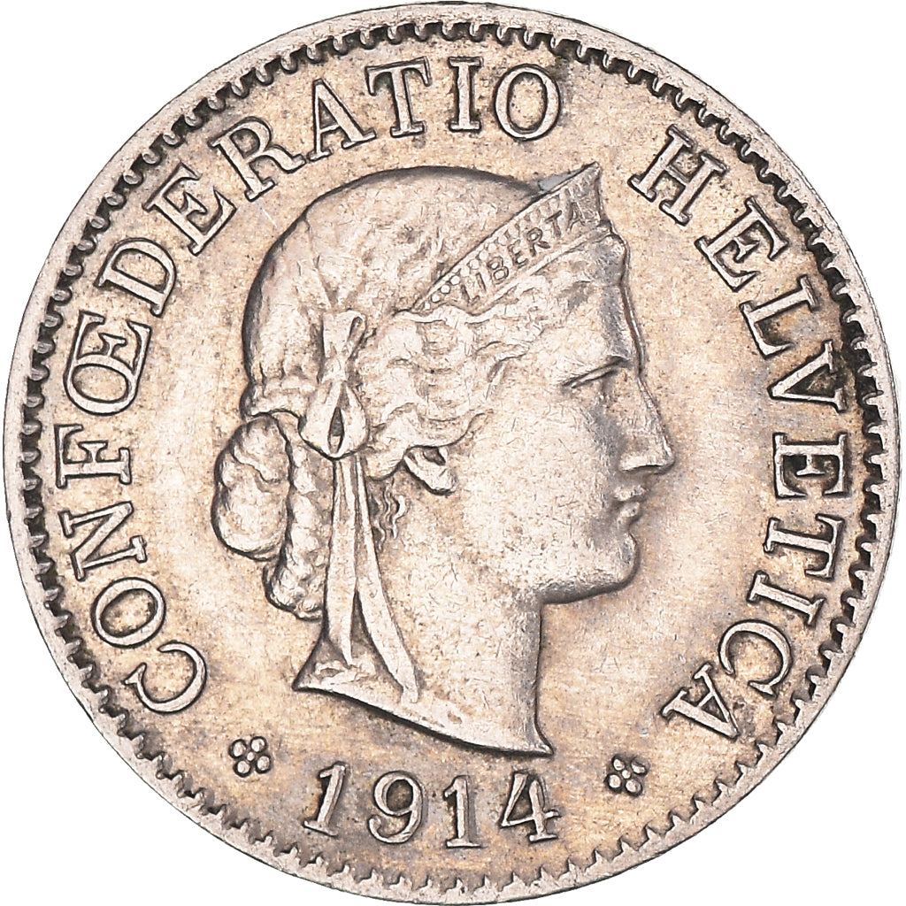 Moneta, Szwajcaria, 5 Rappen, 1914