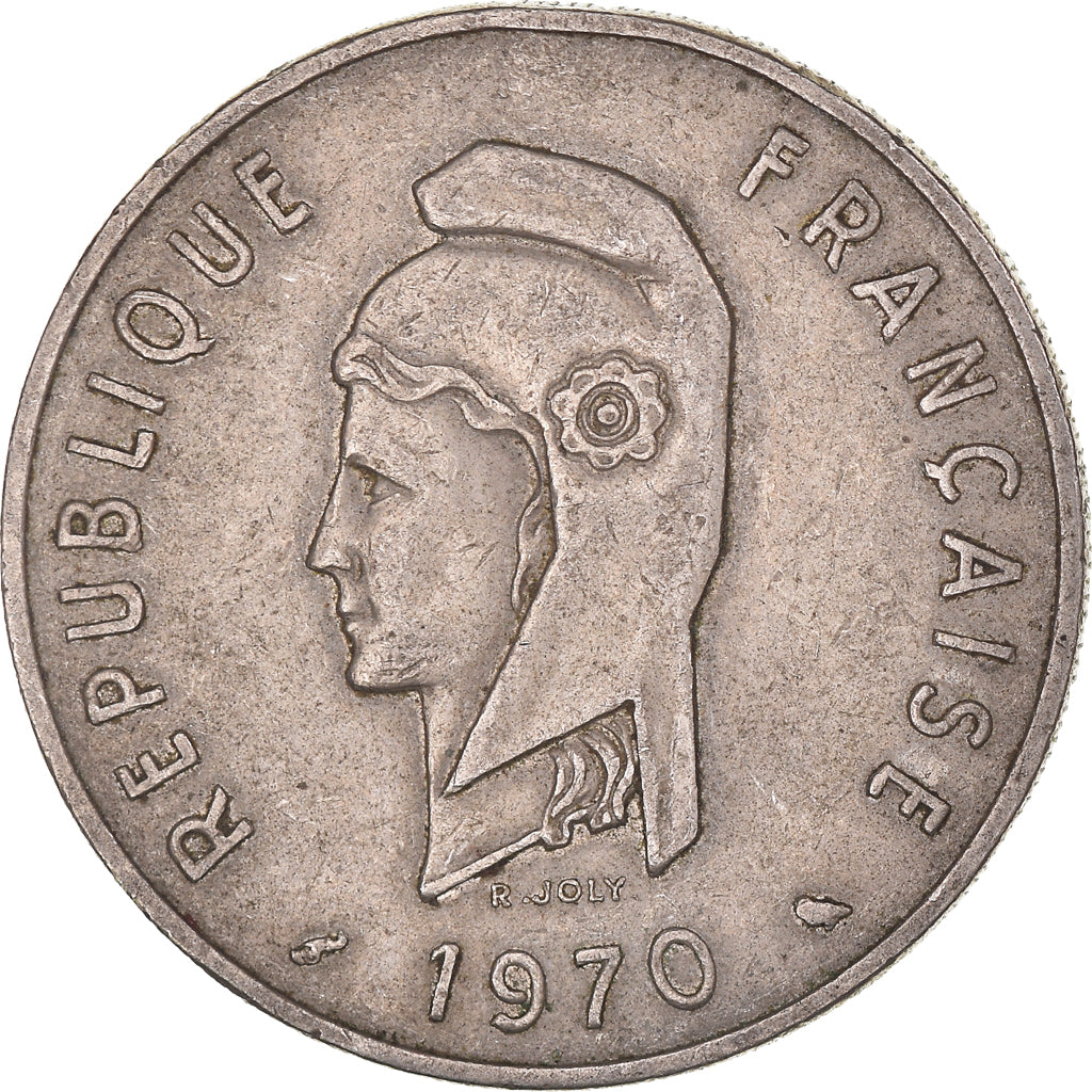 Moneda, TERRITORIO FRANCÉS DE LOS AFARS E ISSAS, 100 Francs, 1970