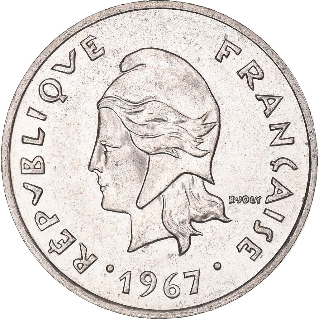 Coin, New Caledonia, 10 Francs, 1967