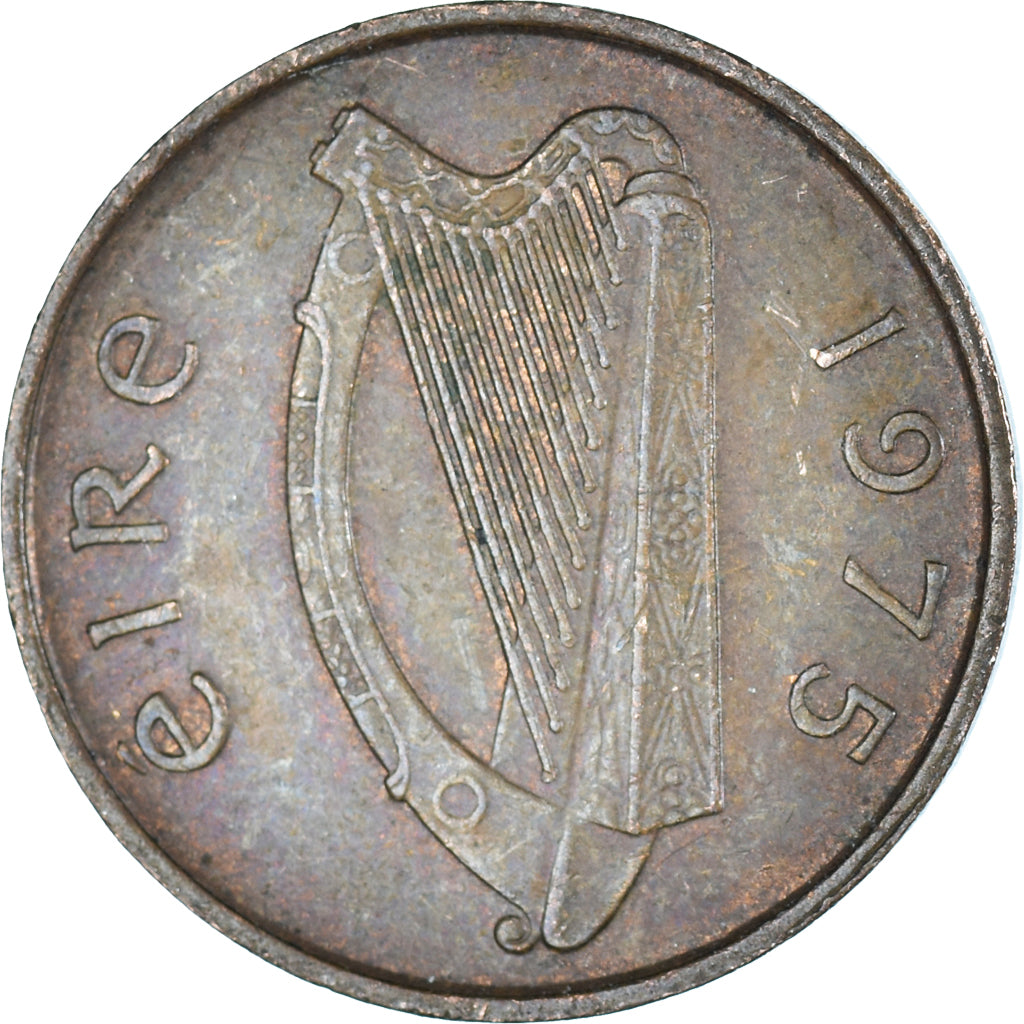 Moeda, REPÚBLICA DA IRLANDA, Penny, 1975