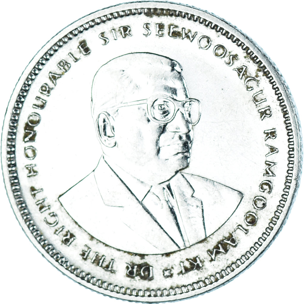 Coin, Mauritius, 20 Cents, 1987