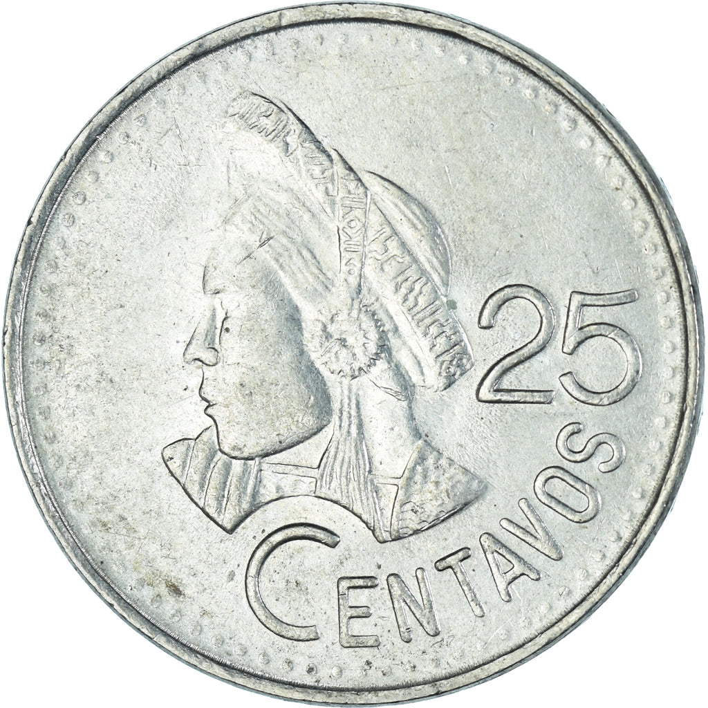 Moneda, Guatemala, 25 Centavos, 1991