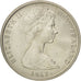 NEW ZEALAND, 5 Cents, 1967, KM #34.1, AU(55-58), Copper-Nickel, 19.43, 2.85