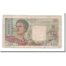Banknote, Tahiti, 20 Francs, Undated (1963), KM:21c, VF(20-25)