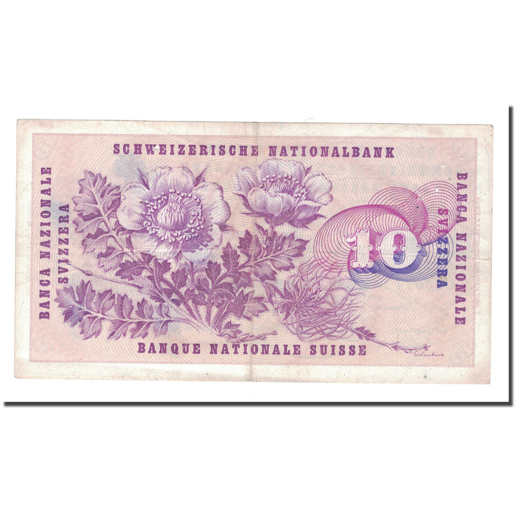Banknote, Switzerland, 10 Franken, 1970, 1970-01-05, KM:45p, EF(40-45)