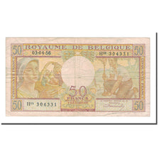 Banknote, Belgium, 50 Francs, 1956, 1956-04-03, KM:133b, VF(30-35)