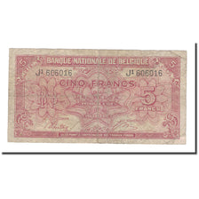 Banknote, Belgium, 5 Francs-1 Belga, 1943, 1943-02-01, KM:121, VF(20-25)