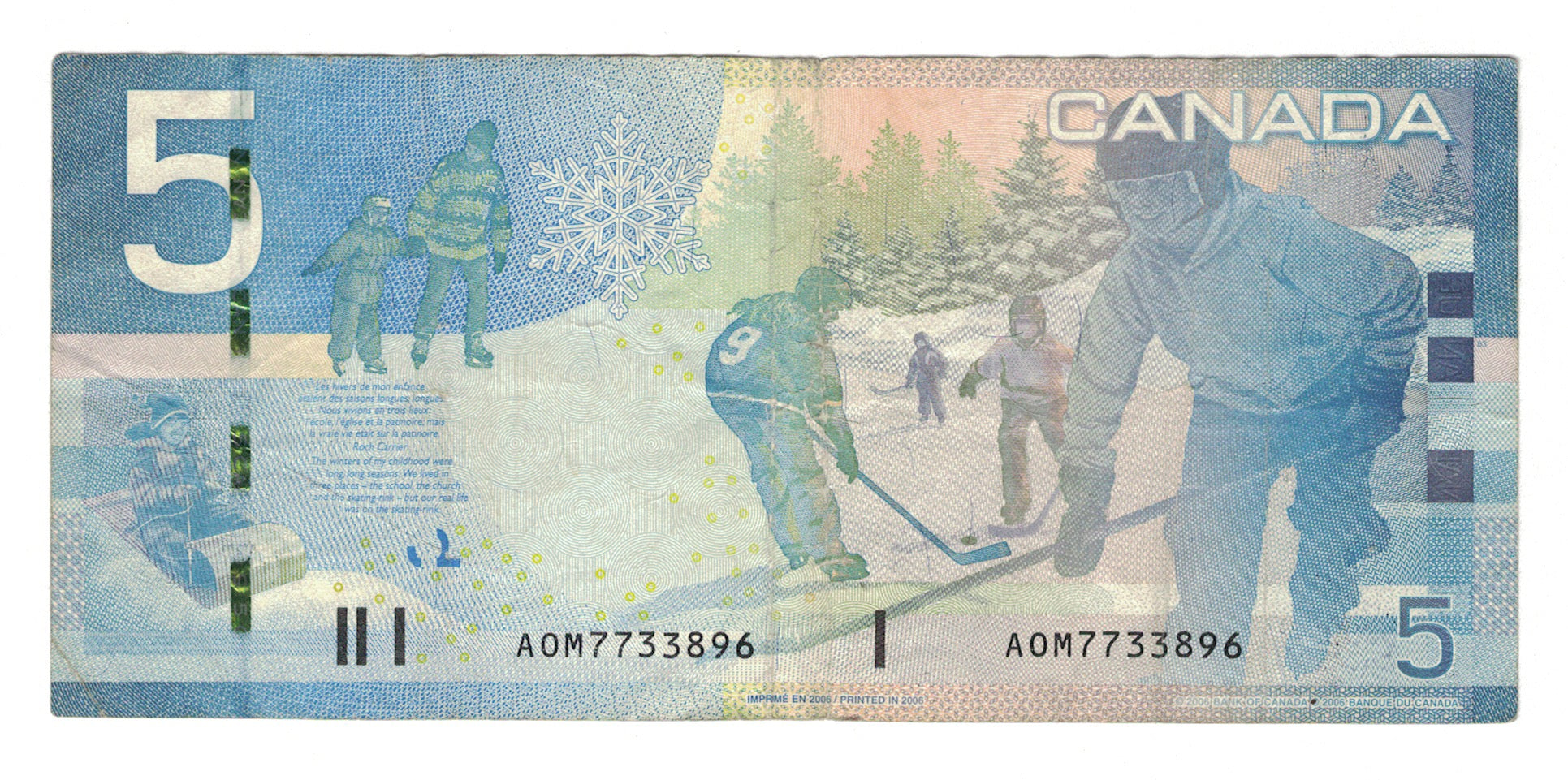 Banknote, Canada, 5 Dollars, KM:101Ab, VF(20-25)