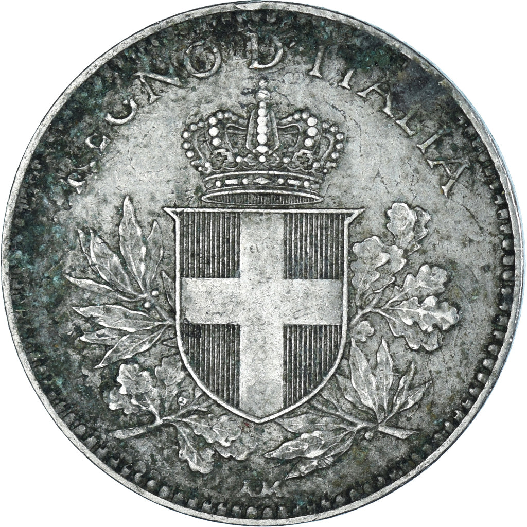 Itália, 20 Centesimi, 1919, Níquel, VF(30-35)