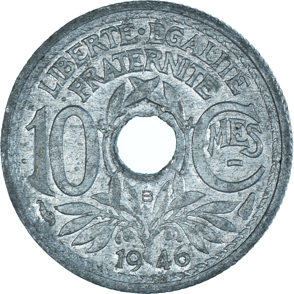 Moneta, Francia, 10 Centimes, 1946