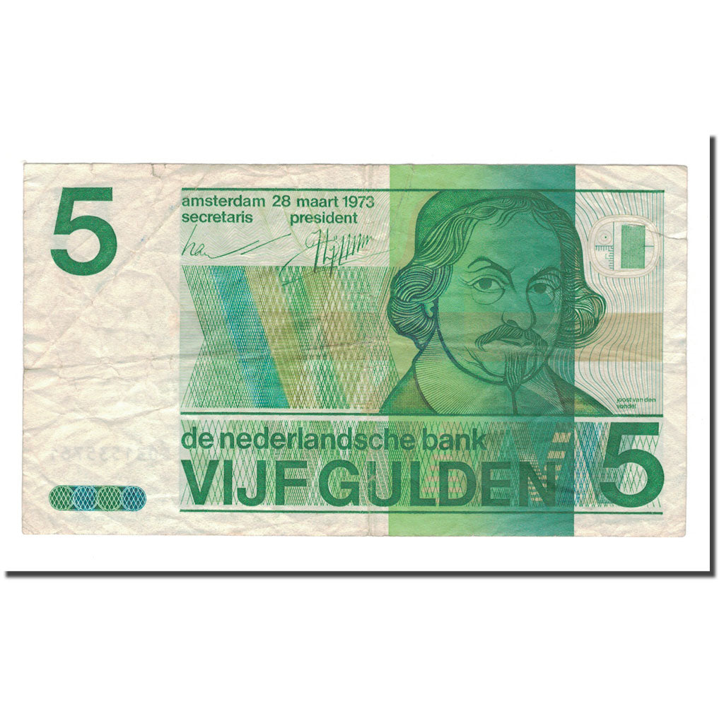 Banknote, Netherlands, 5 Gulden, 1973, 1973-03-28, KM:95a, VF(20-25)
