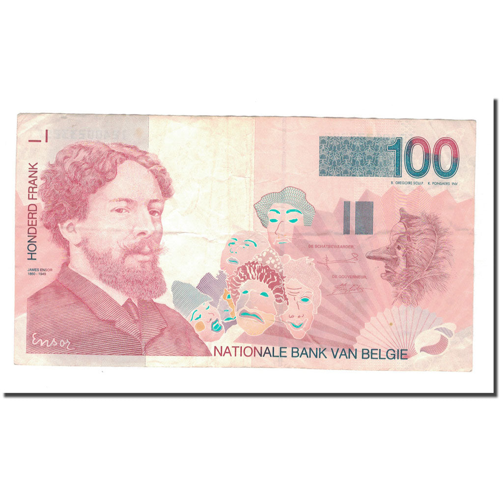 Banknote, Belgium, 100 Francs, KM:147, EF(40-45)