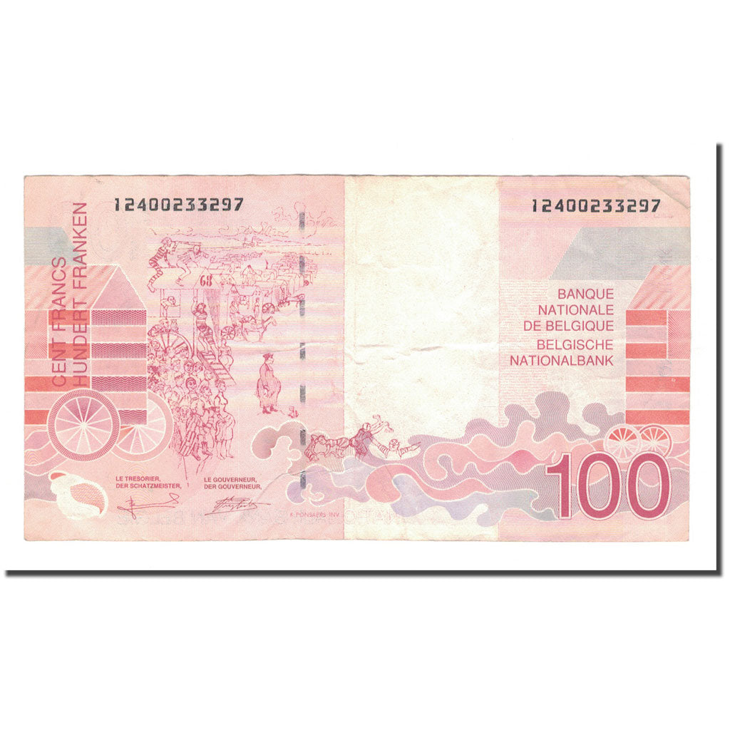 Banknote, Belgium, 100 Francs, KM:147, EF(40-45)