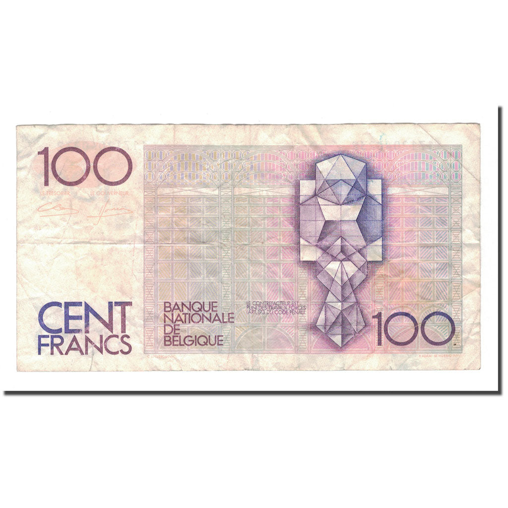 Banconote, Belgio, 100 Francs, KM:142a, MB