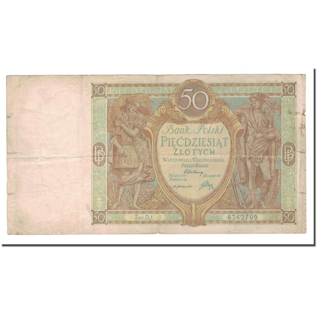 Billet, Pologne, 50 Zlotych, 1929, 1929-09-01, KM:71, B