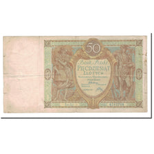 Billet, Pologne, 50 Zlotych, 1929, 1929-09-01, KM:71, B